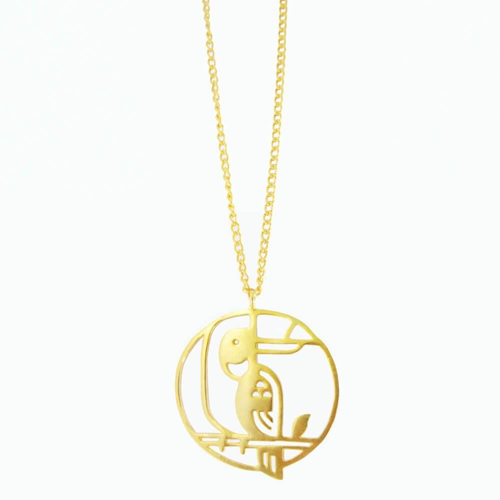 Bonhabi Hornbill Bird Necklace