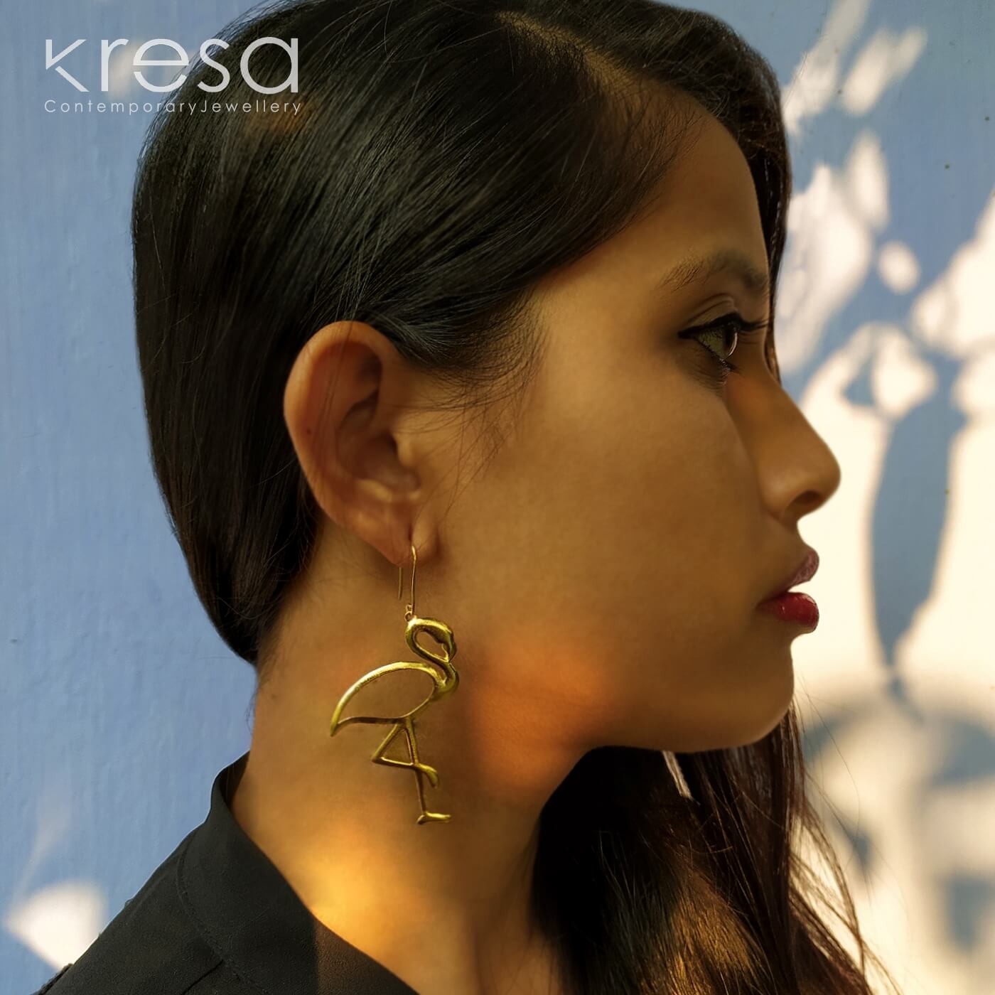 Bonhabi Crane Earrings