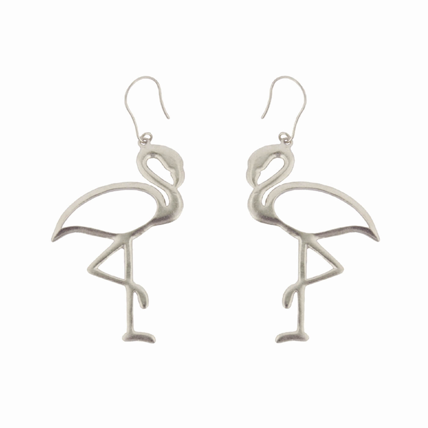 Bonhabi Crane Earrings - Silver