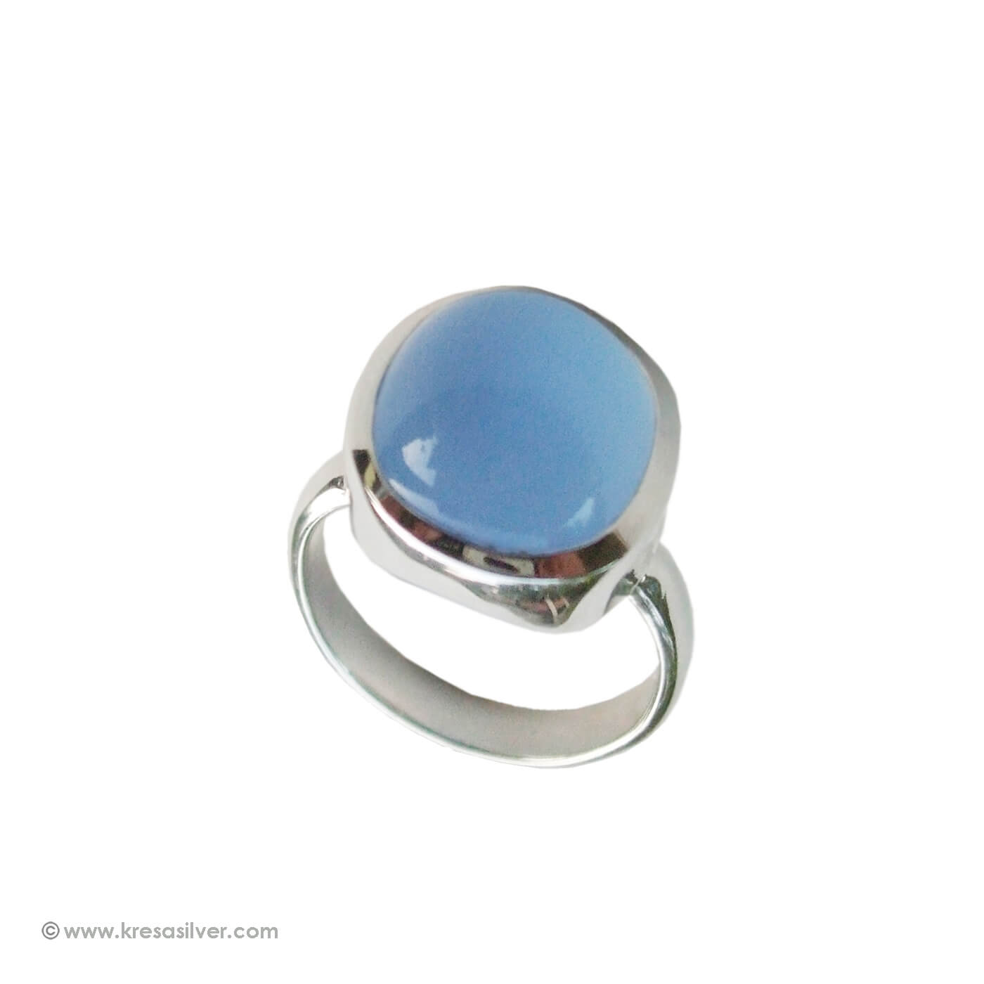 Aria Blue Calcedony Ring