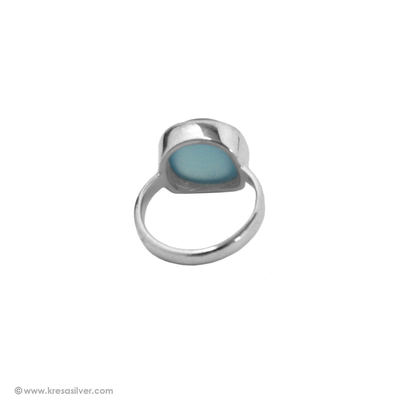 Aria Blue Calcedony Ring
