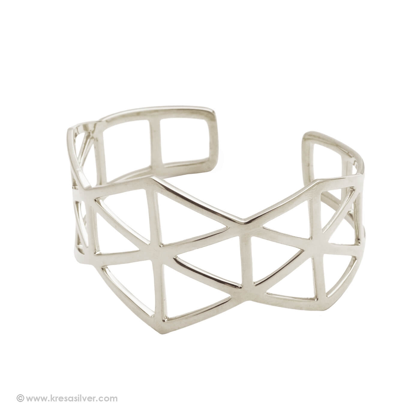Cluster Structural Cuff - Silver