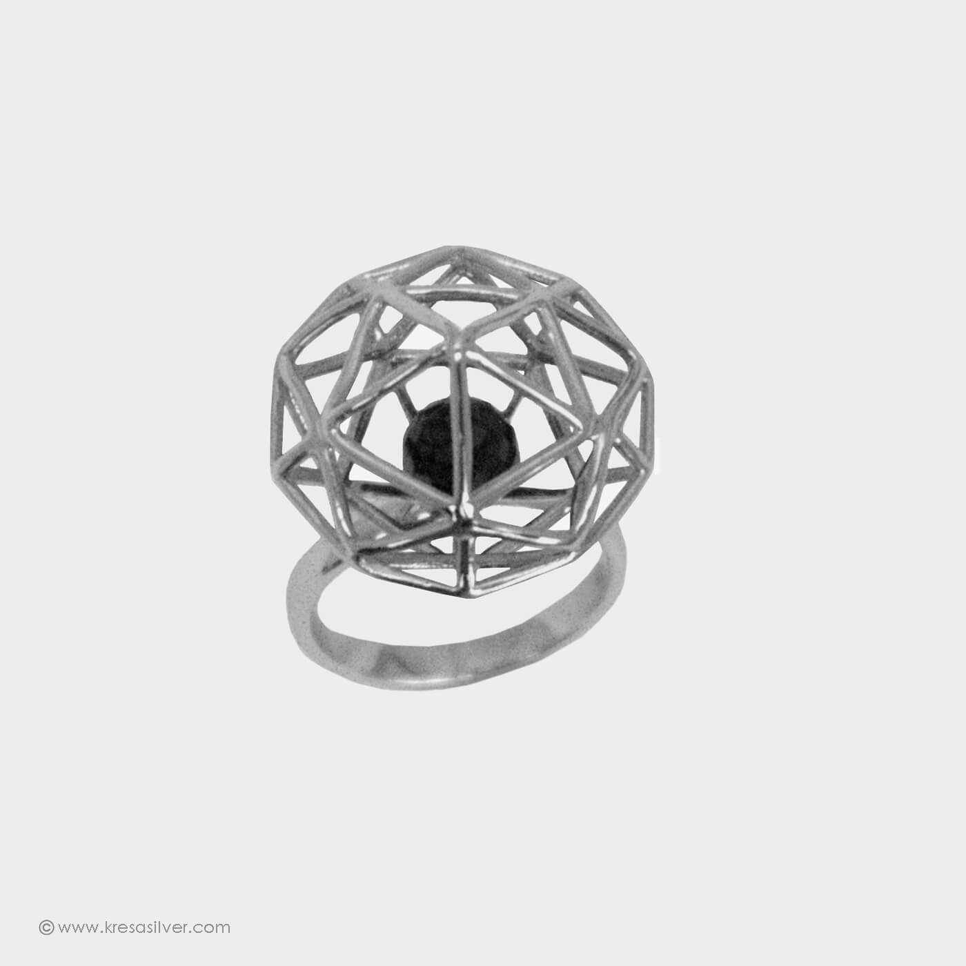 Cluster Ball Ring - Silver