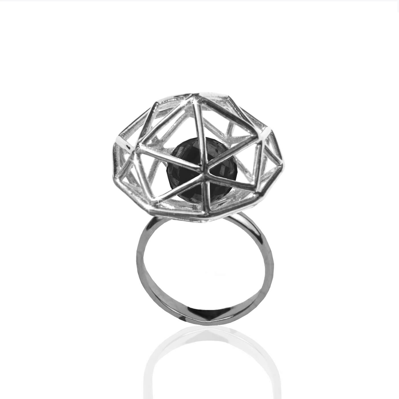 Cluster Ball Ring - Silver