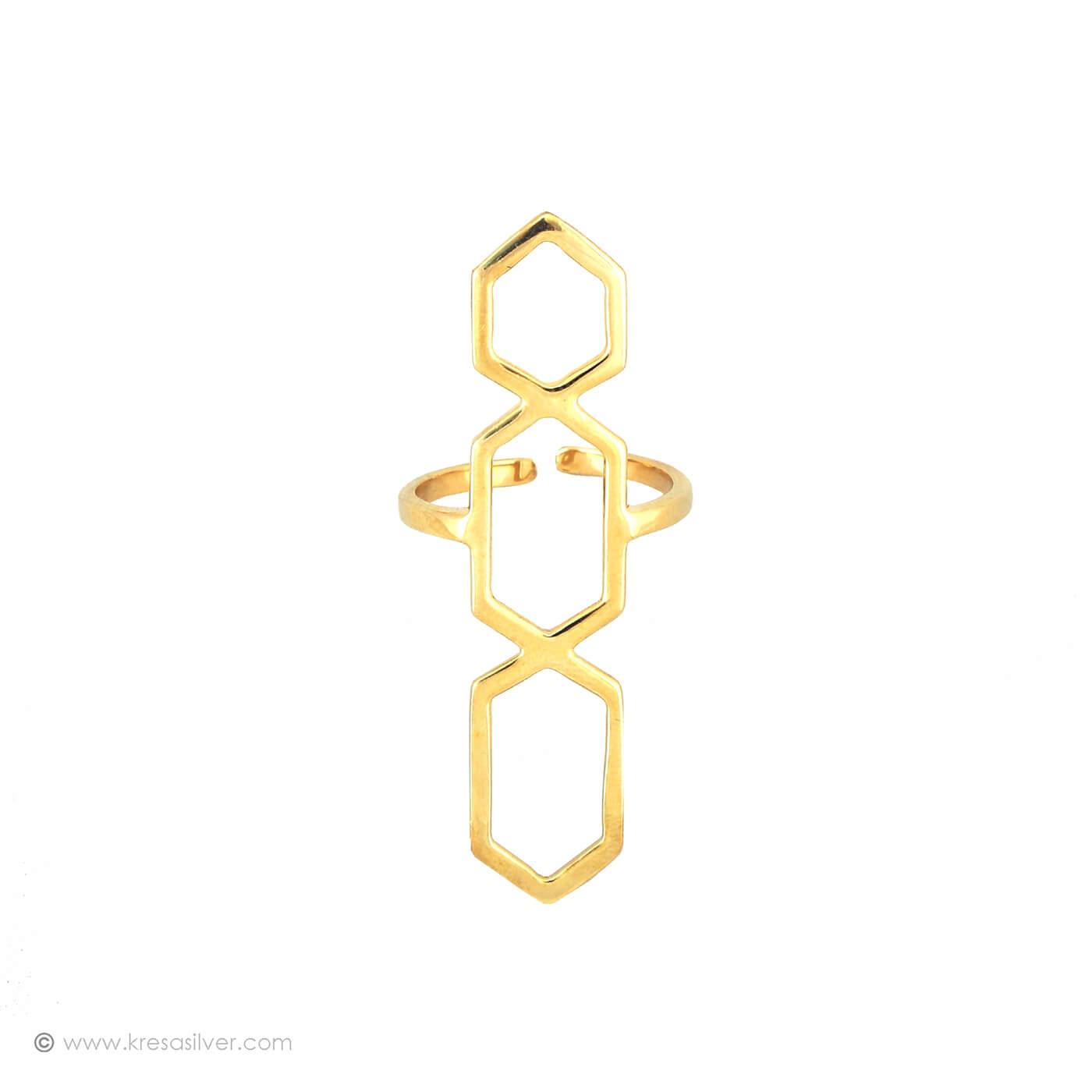 Geo Jaali Hexa Ring 