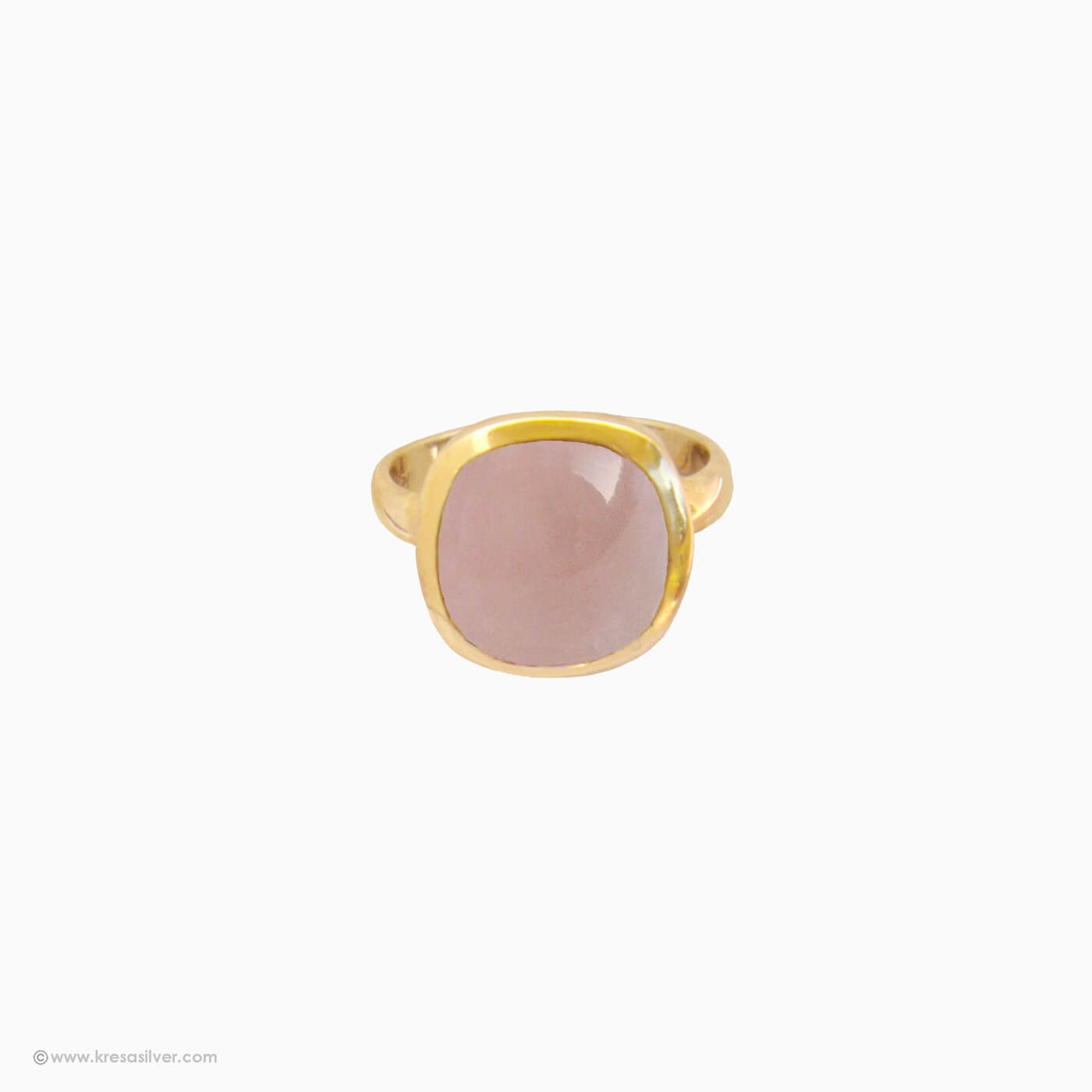 Dew Drop Rose Quartz Ring