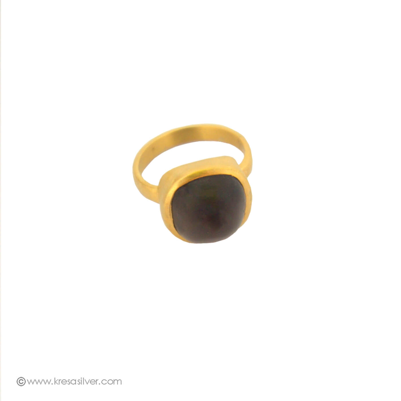 Dew Drop Smokey Qtz Ring