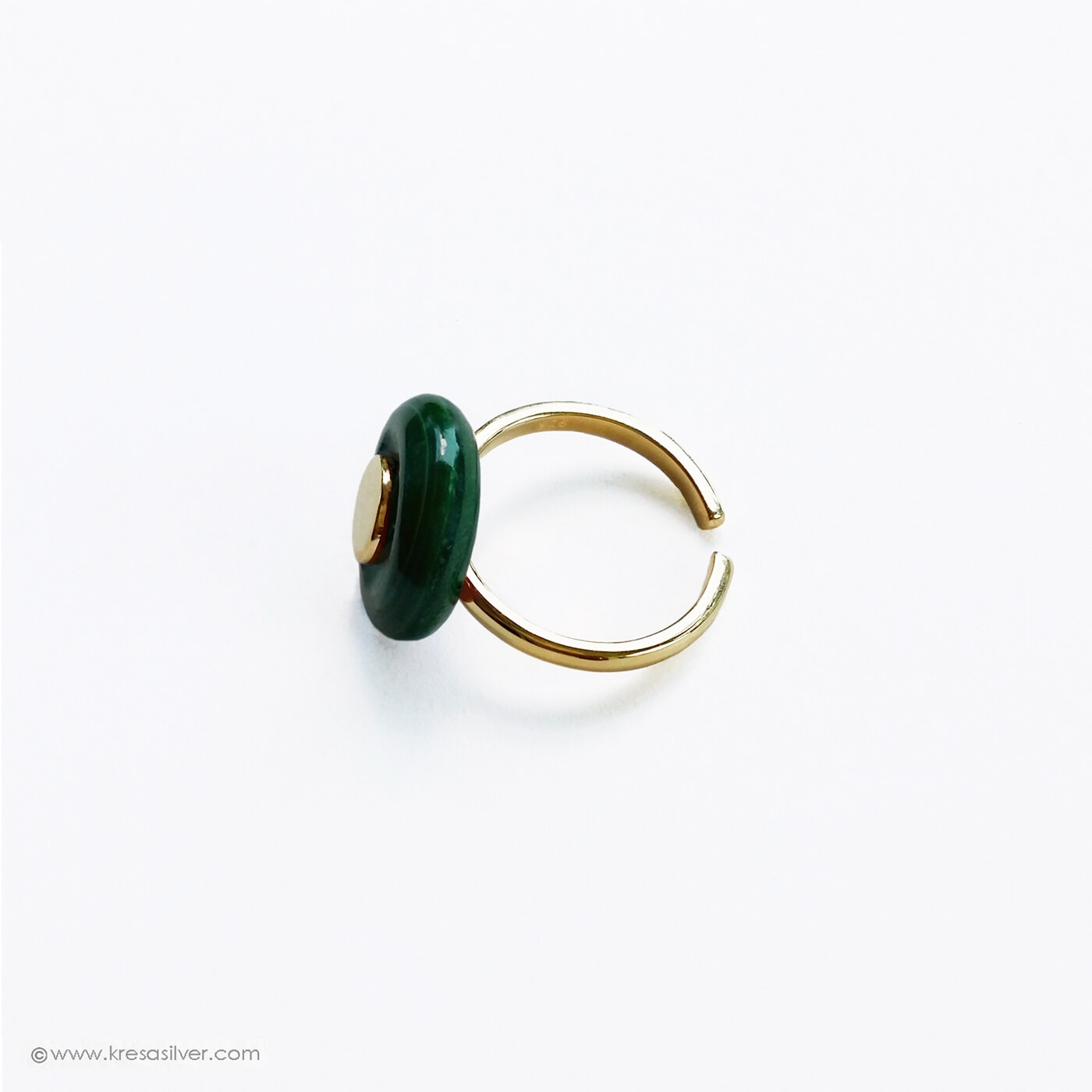 Encircle Malachite Aura Ring