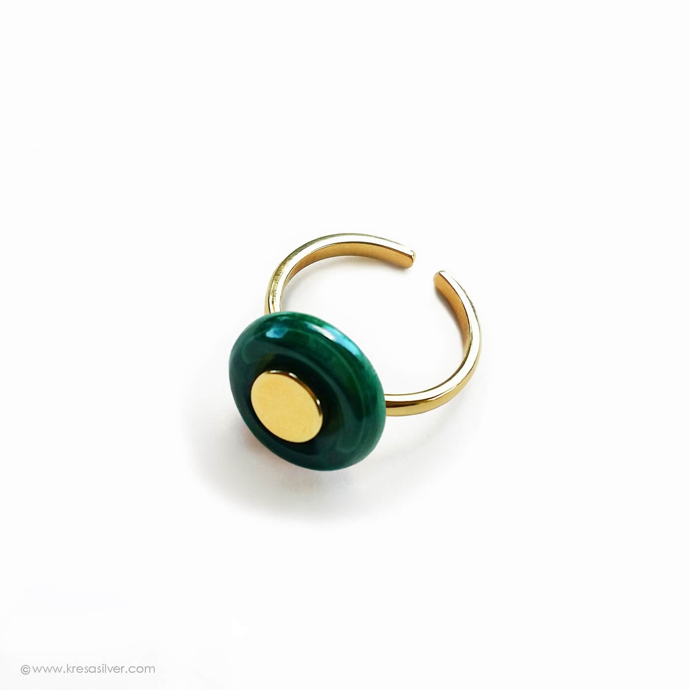 Encircle Malachite Aura Ring