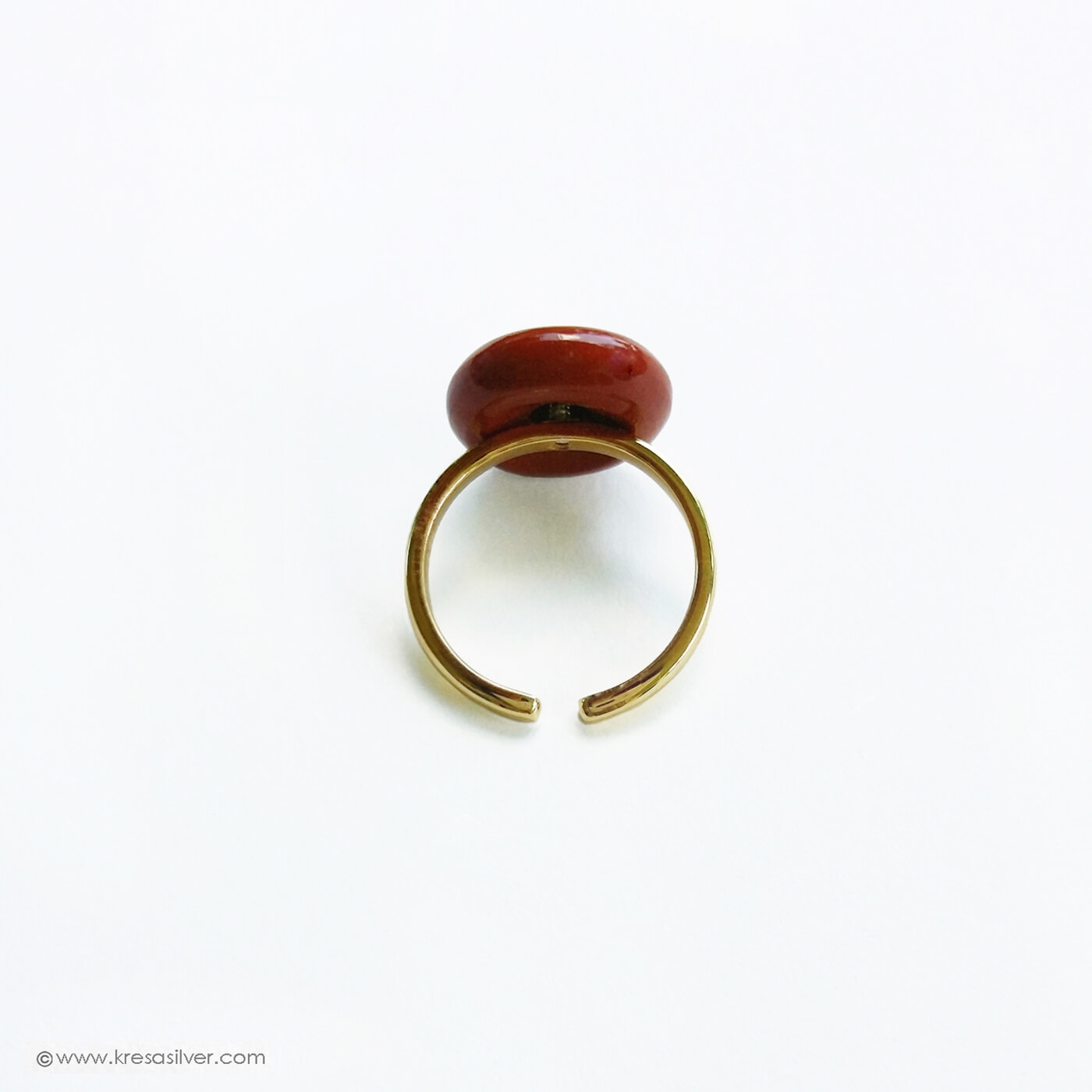 Encircle Red Jasper Aura Ring
