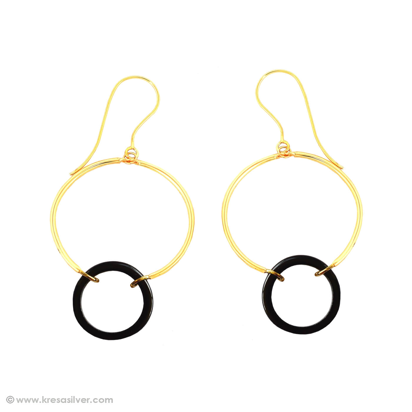Encircle Onyx Hoops 